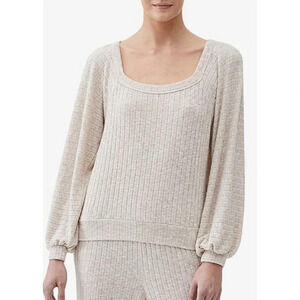 MICHAEL STARS POLLY SQUARE NECK TOP in LINO sz M